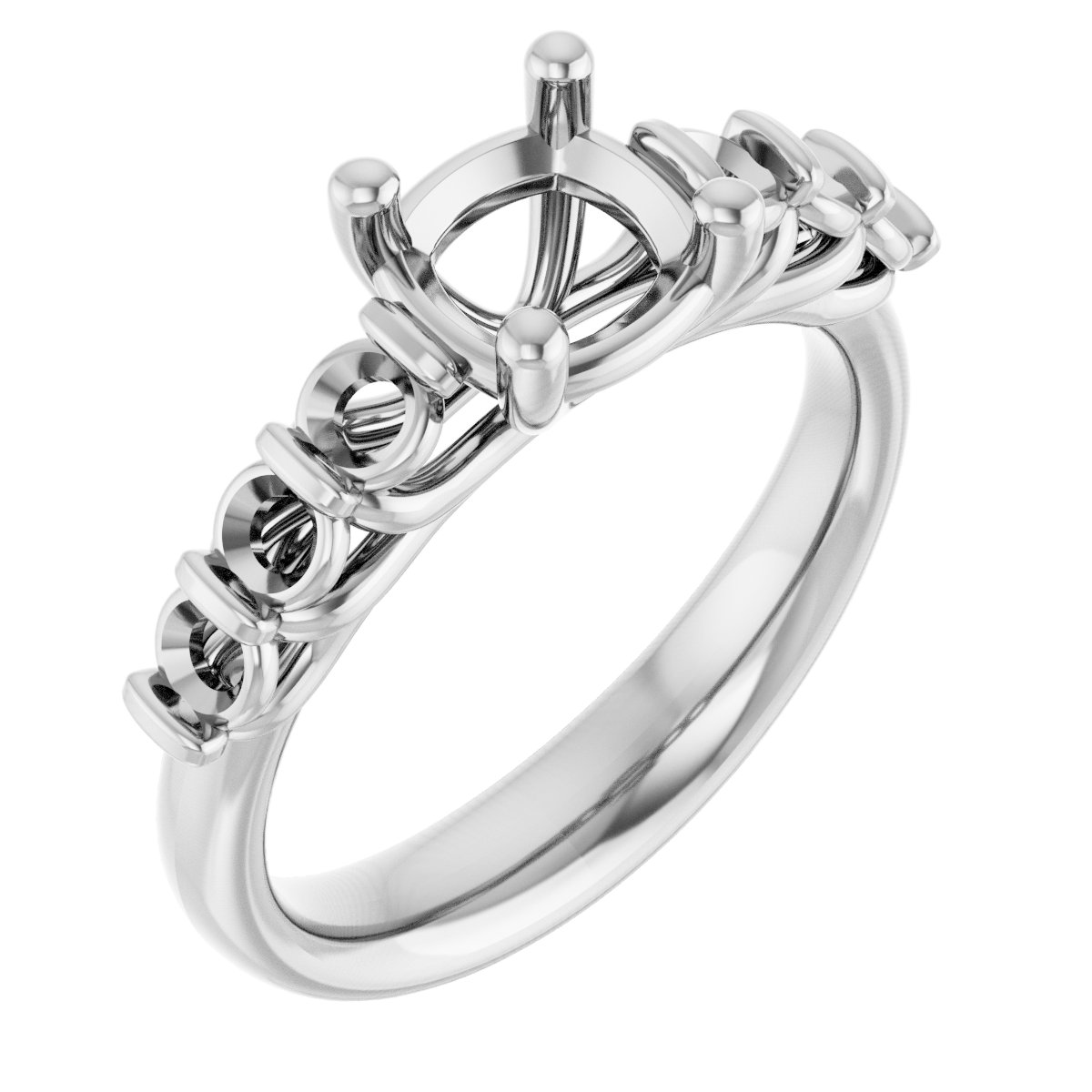 Accented Engagement Ring
