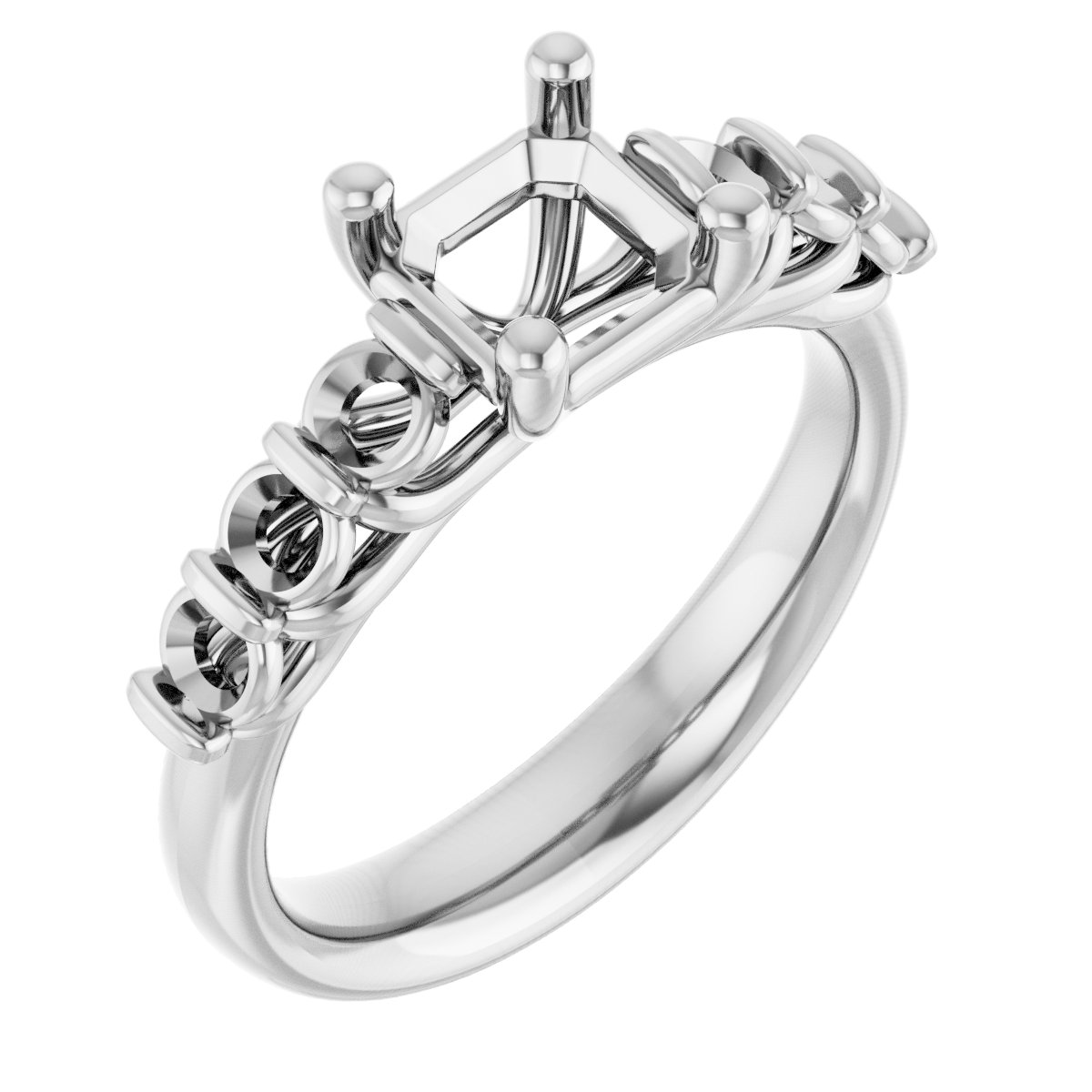 Accented Engagement Ring