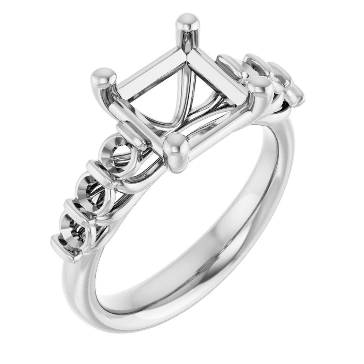 Accented Engagement Ring