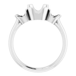 Three-Stone Bezel-Set Ring