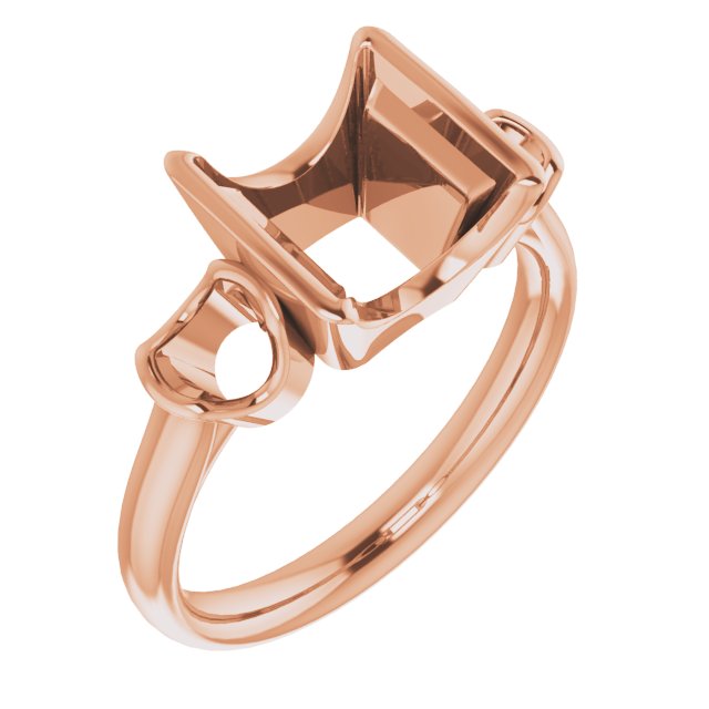 Half-Bezel Three-Stone Ring