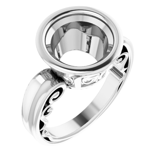 Bezel-Set Solitaire Engagement Ring