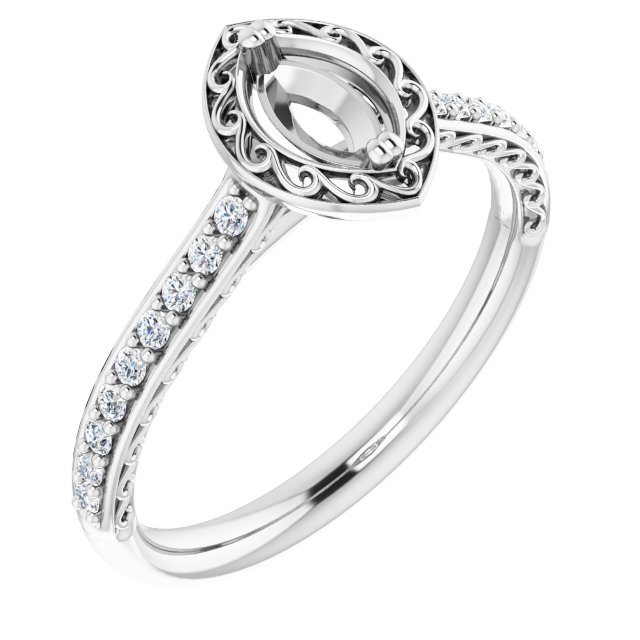 14k White Gold