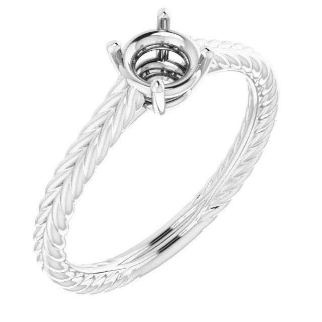 Rope Solitaire Ring