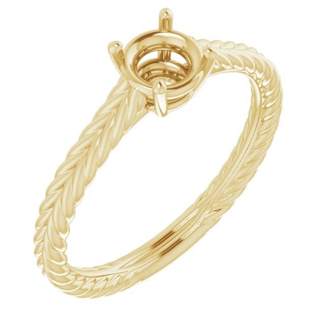 Rope Solitaire Ring