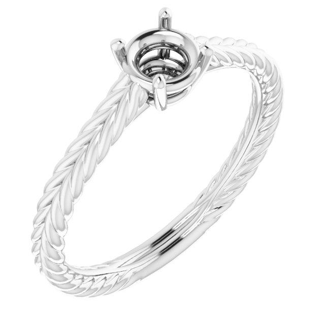 Rope Solitaire Ring