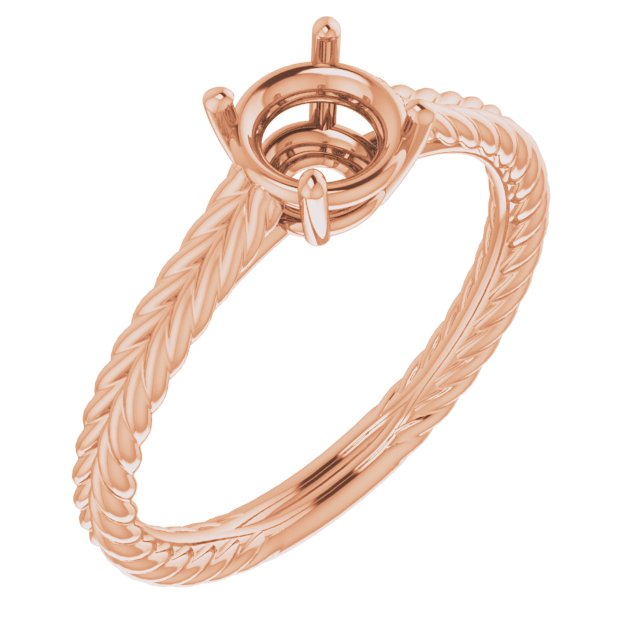 Rope Solitaire Ring