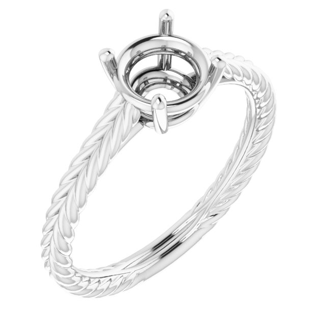 Rope Solitaire Ring