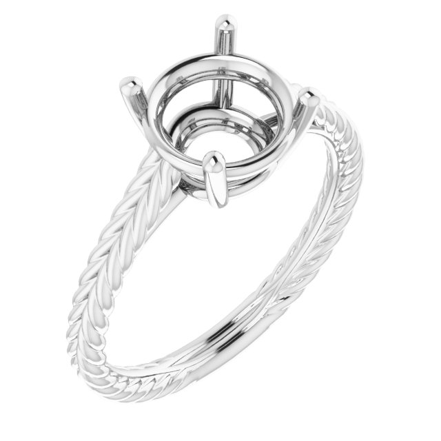 Rope Solitaire Ring