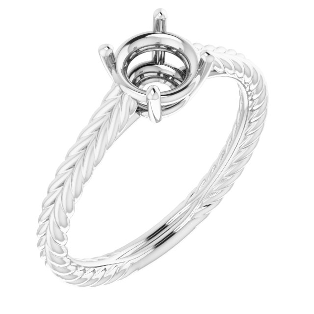 Rope Solitaire Ring