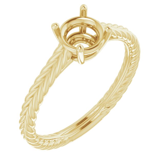 Rope Solitaire Ring