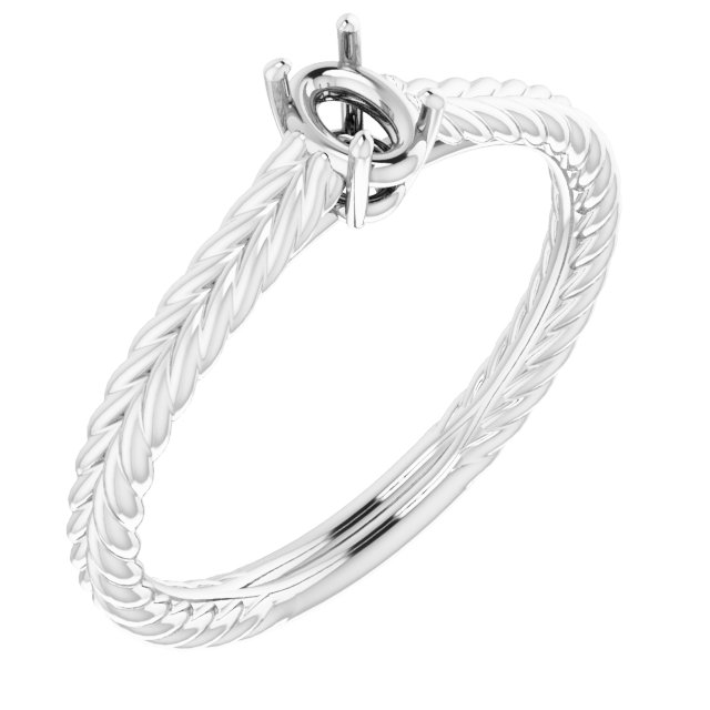 Rope Solitaire Ring