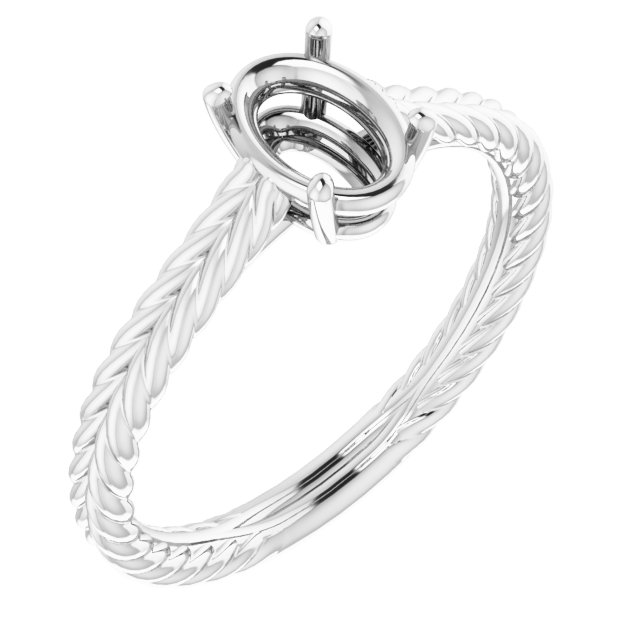 Rope Solitaire Ring