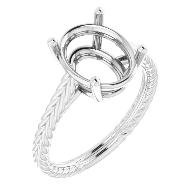 Rope Solitaire Ring