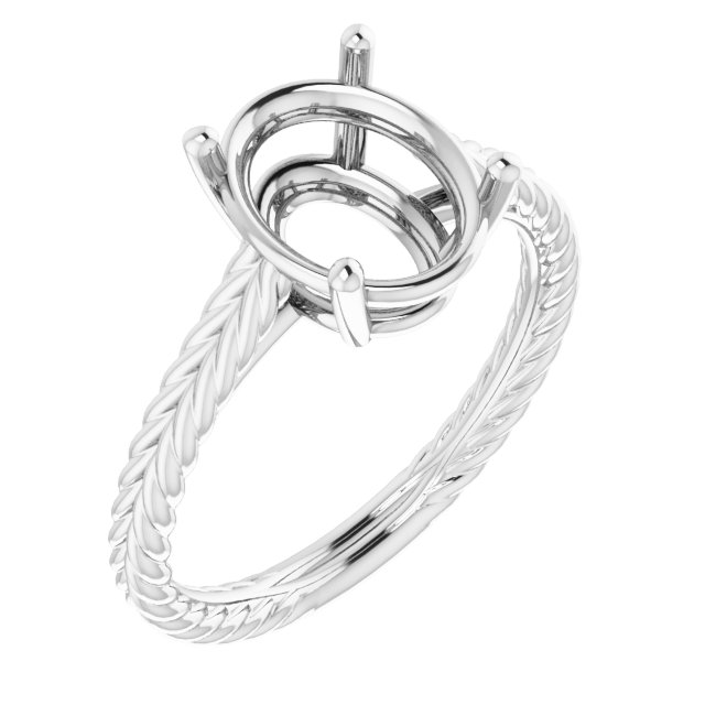 Rope Solitaire Ring