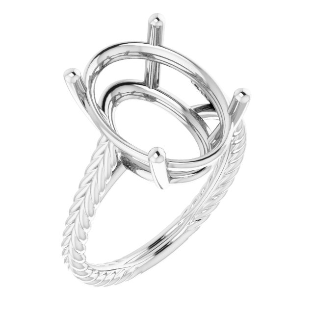 Rope Solitaire Ring