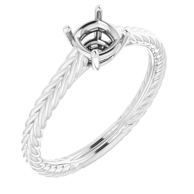 Rope Solitaire Ring