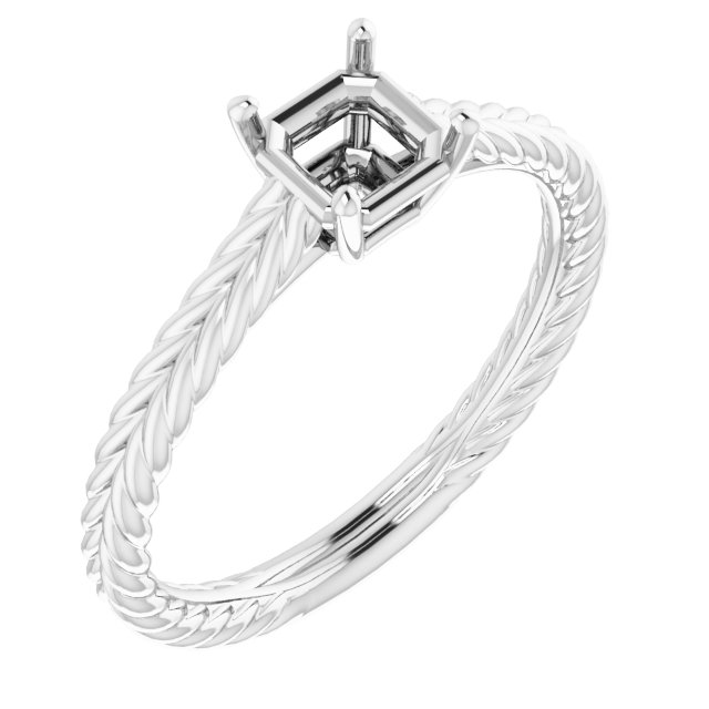 Rope Solitaire Ring