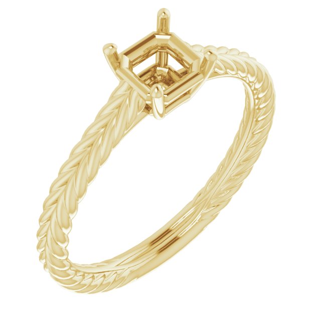 Rope Solitaire Ring