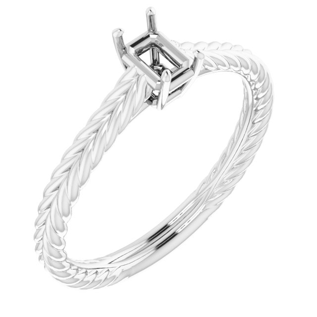 Rope Solitaire Ring