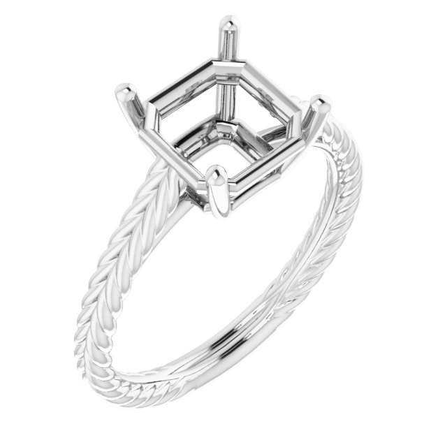 Rope Solitaire Ring