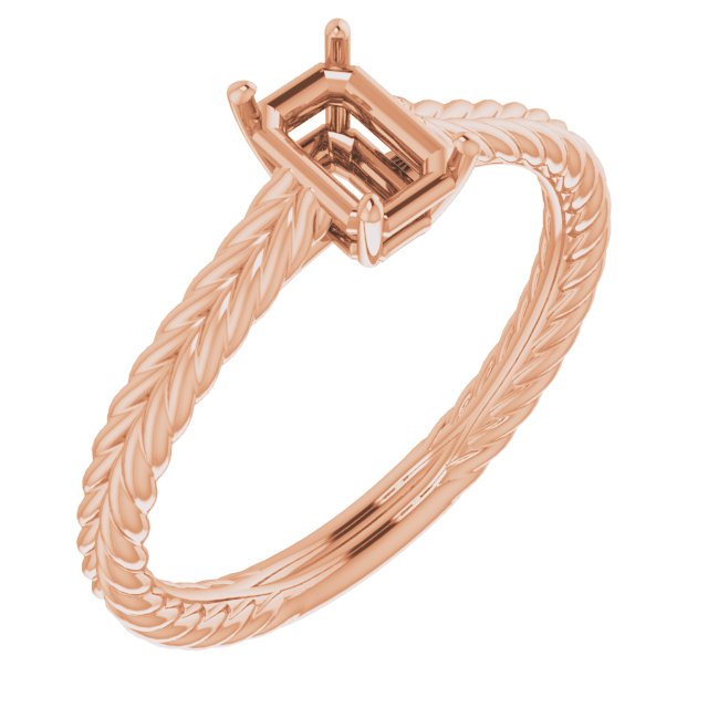 Rope Solitaire Ring