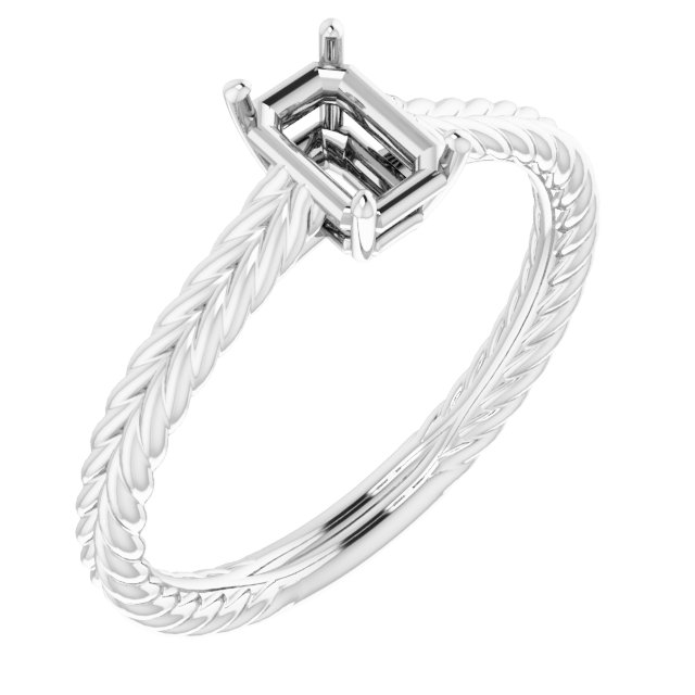 Rope Solitaire Ring