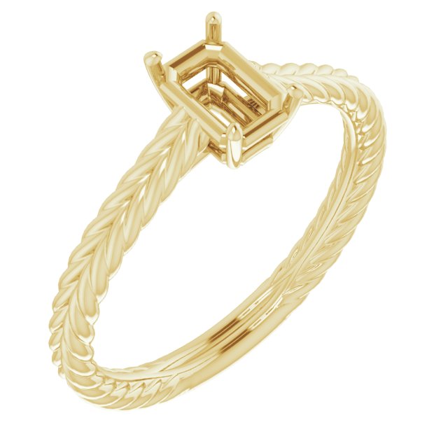 Rope Solitaire Ring