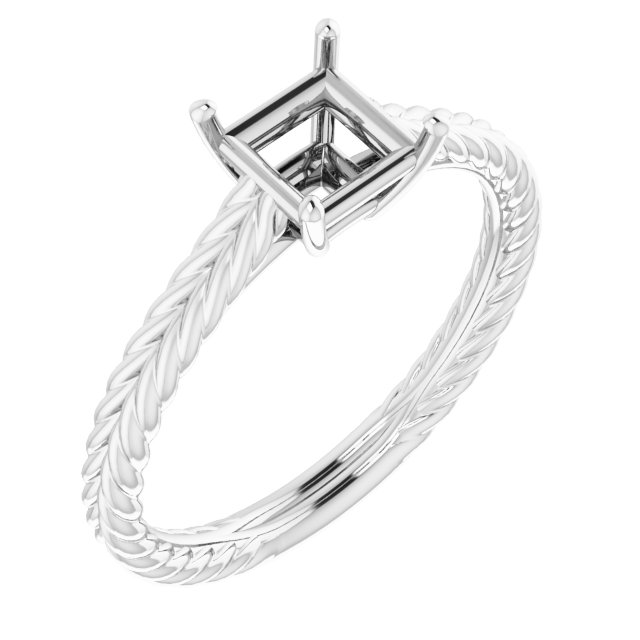 Rope Solitaire Ring