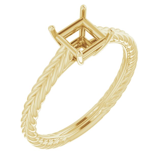 Rope Solitaire Ring