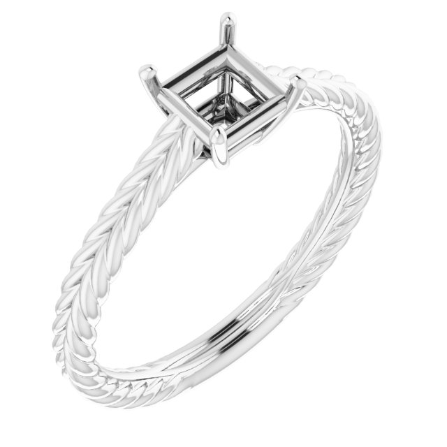 Rope Solitaire Ring