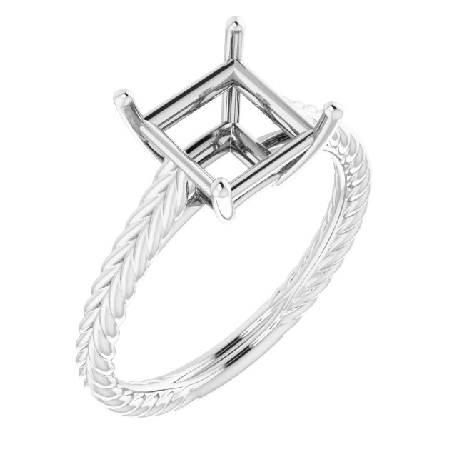 Rope Solitaire Ring
