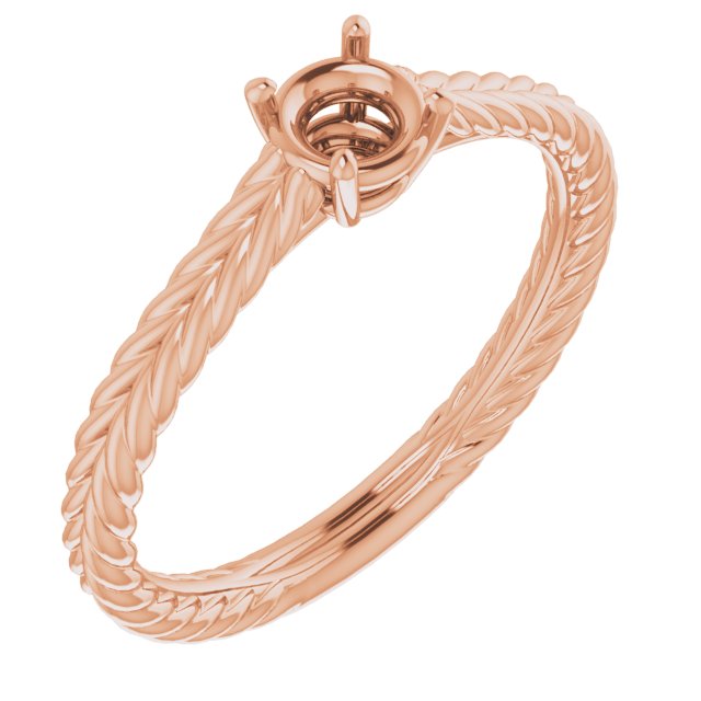 Rope Solitaire Ring