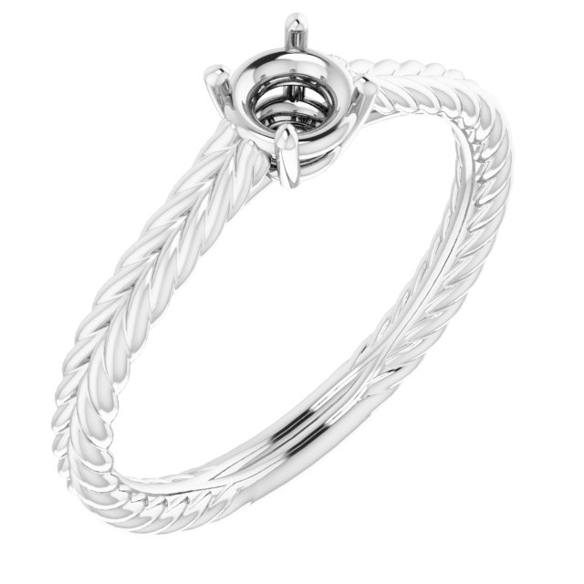 Rope Solitaire Ring