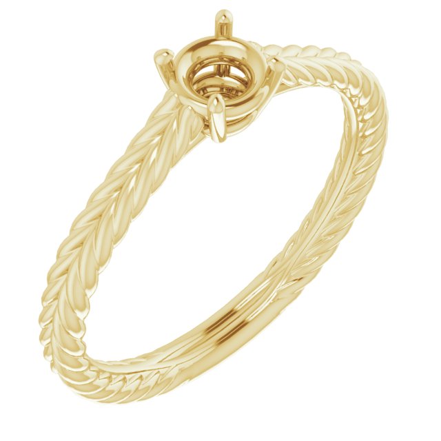 Rope Solitaire Ring