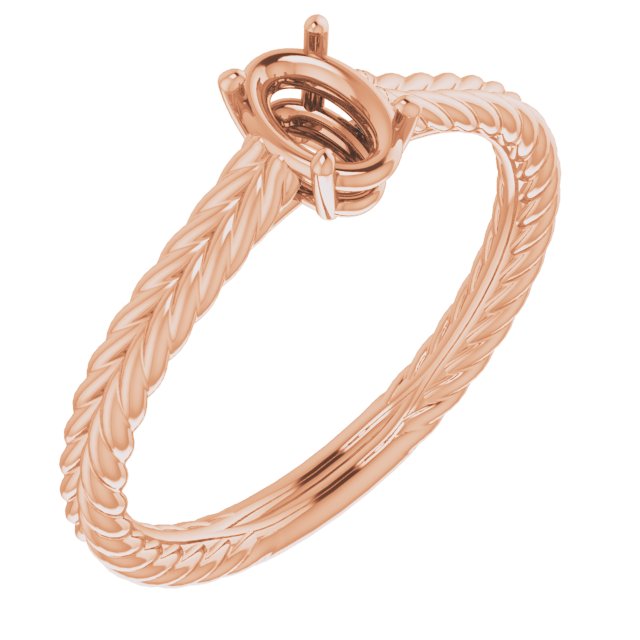 Rope Solitaire Ring