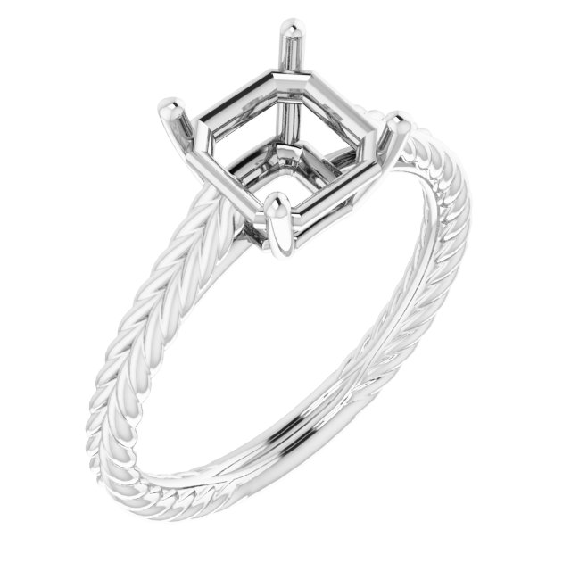 Rope Solitaire Ring