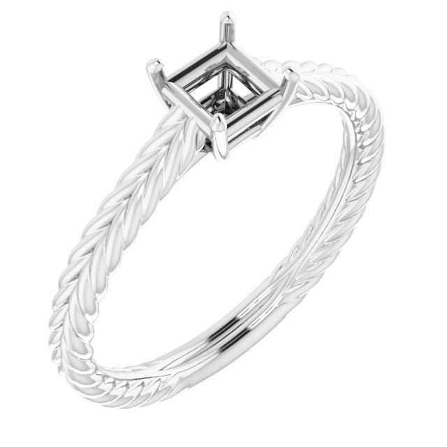 Rope Solitaire Ring