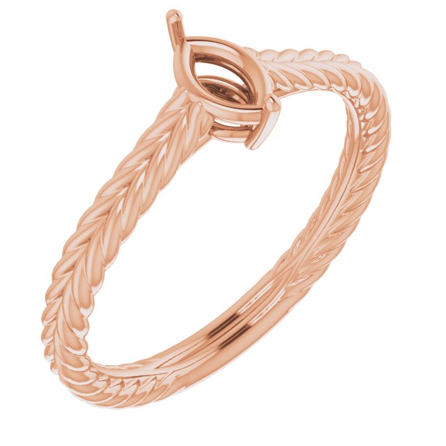 Rope Solitaire Ring