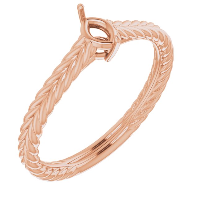 Rope Solitaire Ring