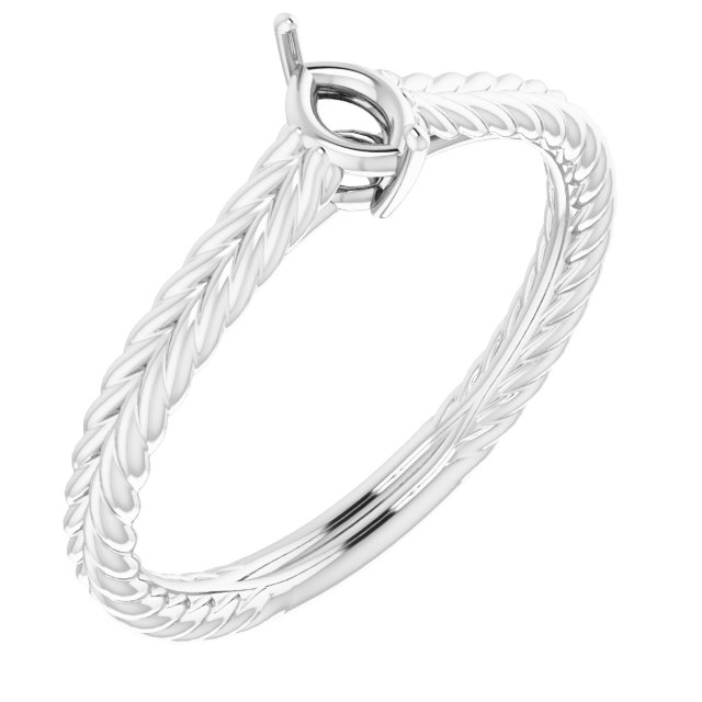 Rope Solitaire Ring
