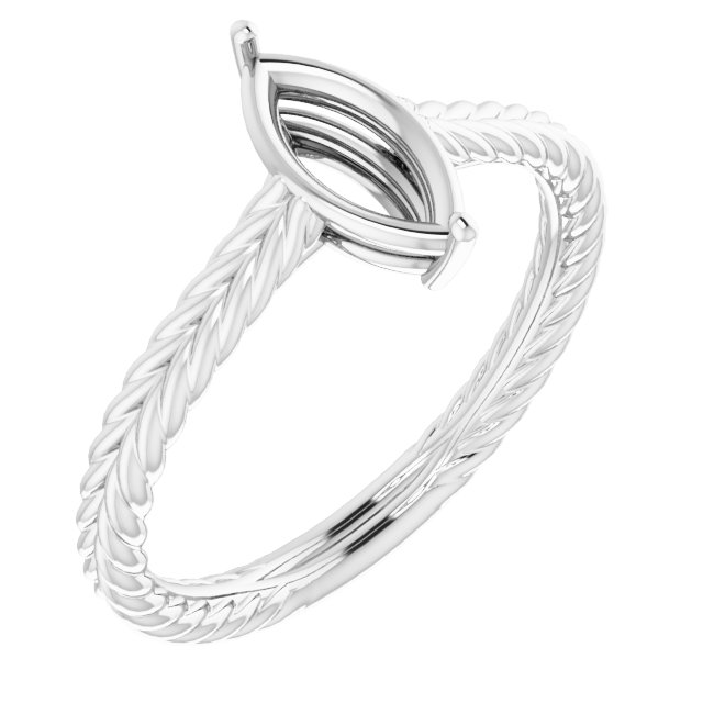 Rope Solitaire Ring