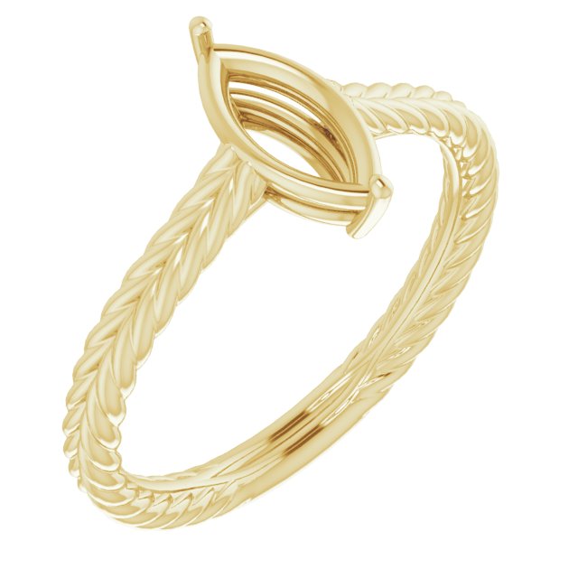 Rope Solitaire Ring