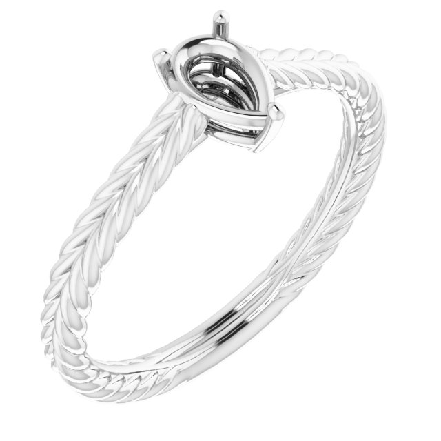 Rope Solitaire Ring