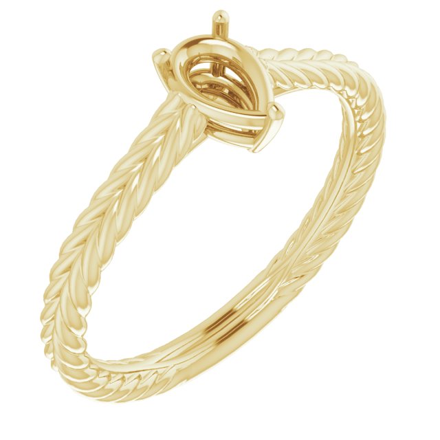 Rope Solitaire Ring