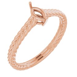 Rope Solitaire Ring