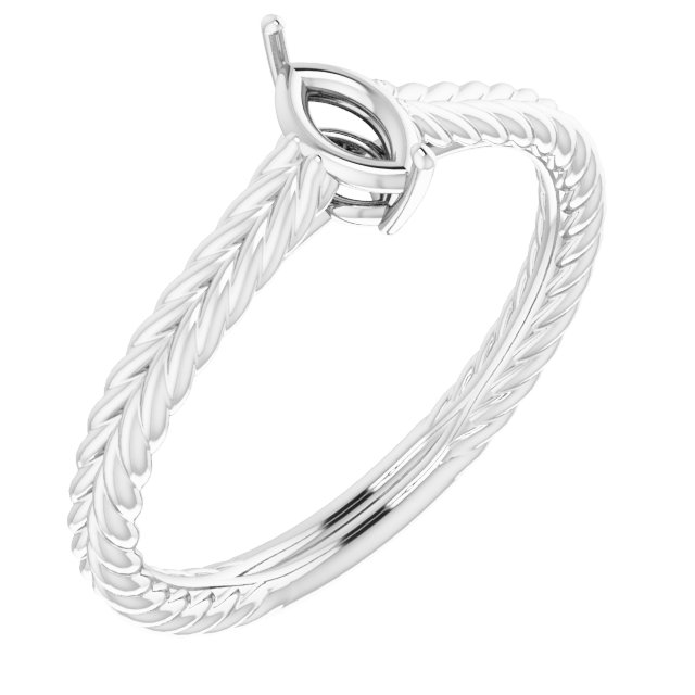 Rope Solitaire Ring