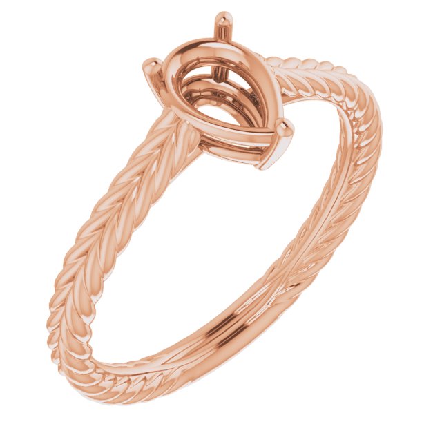 Rope Solitaire Ring