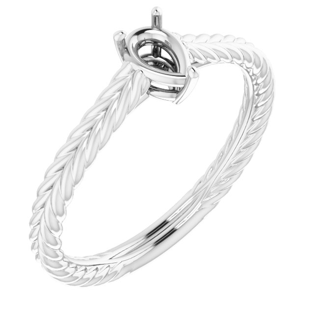 Rope Solitaire Ring