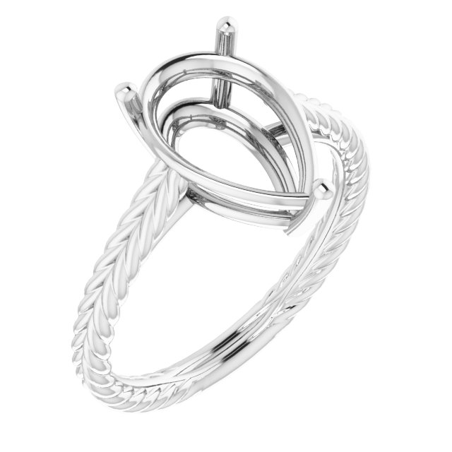 Rope Solitaire Ring